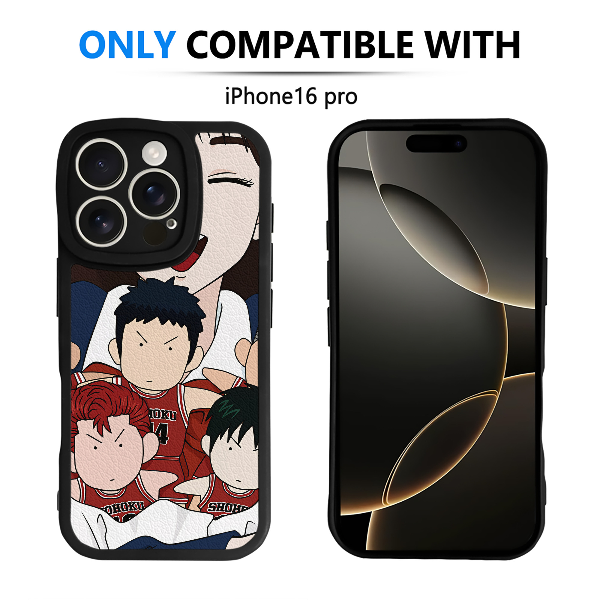 （画像用） SLAM DUNK／スラムダンク 【iPhone 16シリーズ対応】シリコンスマホケース（レザー調） 材質：シリコン